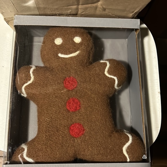 Pottery Barn 🫚 Gingerbread Man tree topper BNIB - Picture 2 of 4